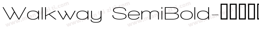 Walkway SemiBold字体转换